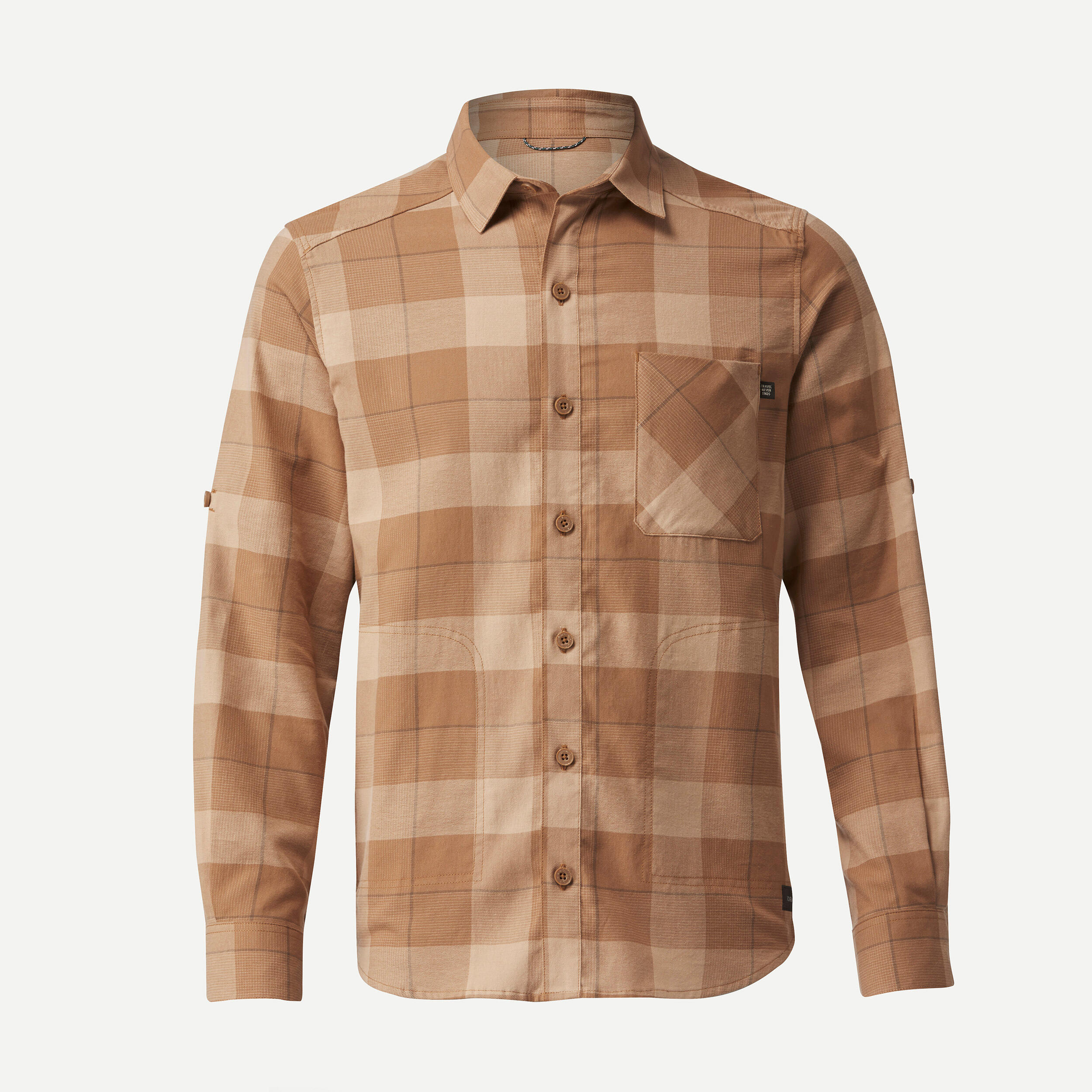 MEN’S Shirt TRAVEL 100 WARM 5/6