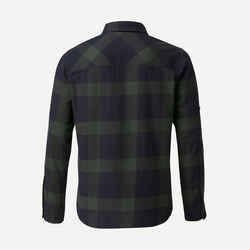 Ανδρικό πουκάμισο ταξιδιού & πεζοπορίας - TRAVEL500 WARM - Πράσινο