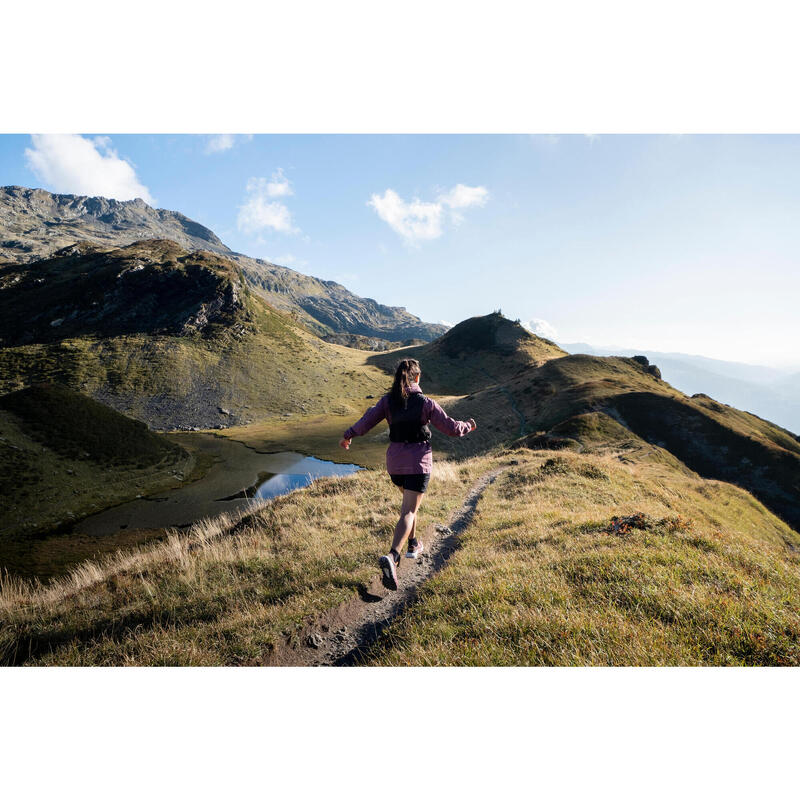 MOCHILA DE TRAIL RUNNING 15 L PRETO MESCLADO - VENDIDA COM BOLSA DE ÁGUA DE 2 L