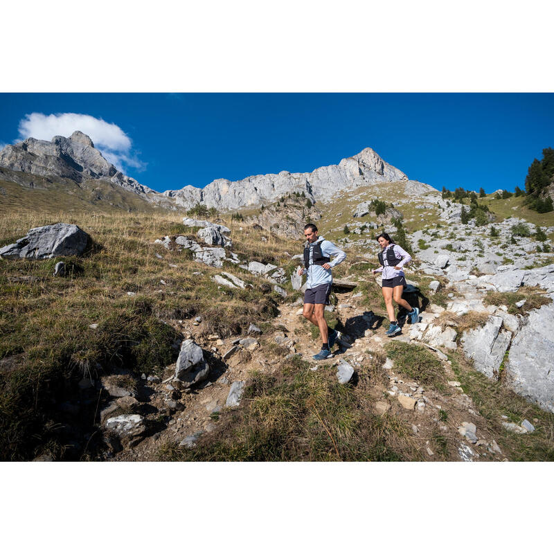 Chaqueta cortavientos  Trail running Hombre gris