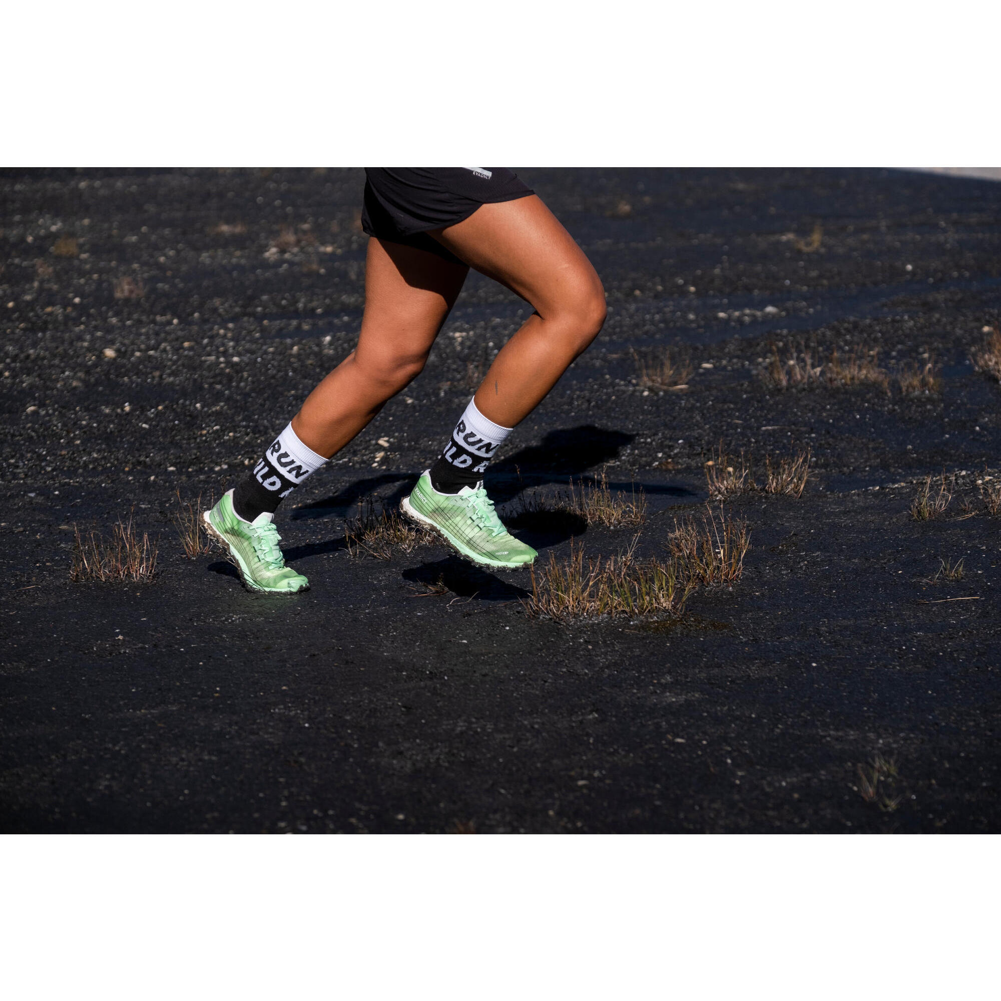 kiprun Scarpe da corsa trail running da donna - race light verde chiaro