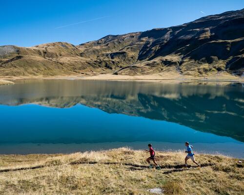 photo trail en montagne