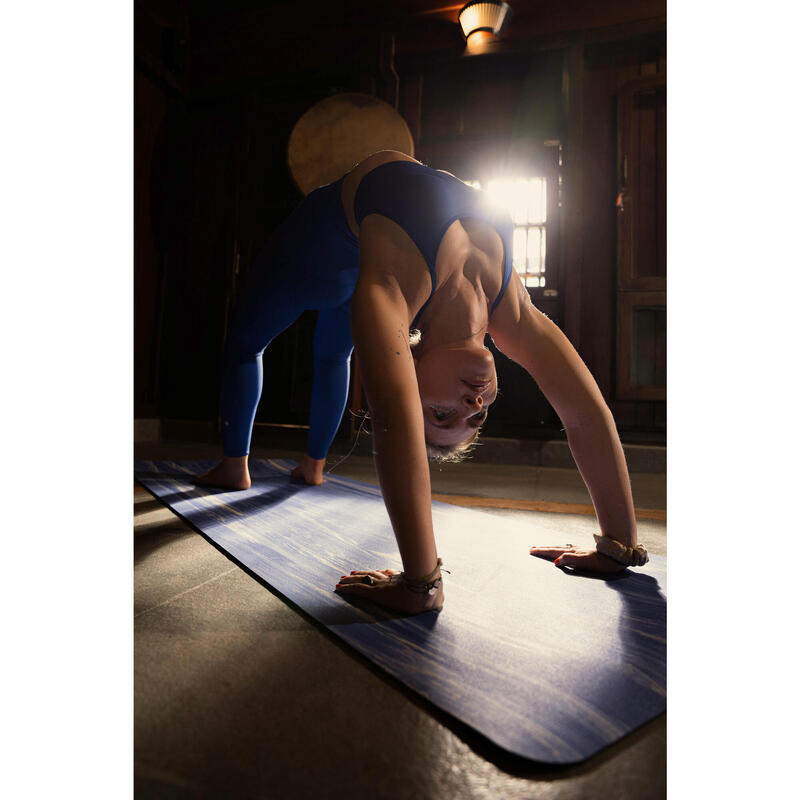 Yogamatte 185 cm × 65 cm × 5 mm - Grip blau 