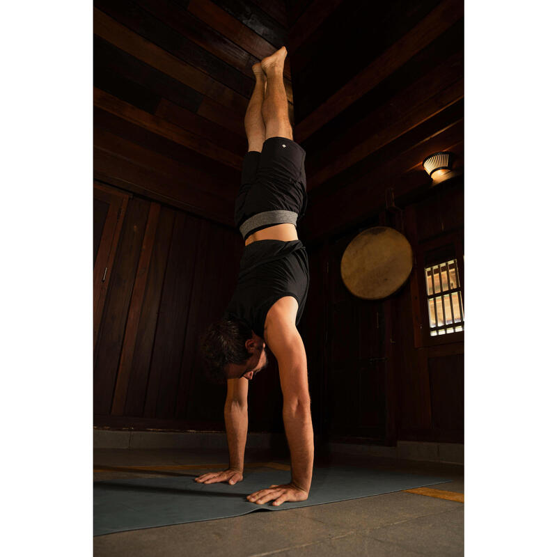 Pantalon scurt Yoga dinamică Negru Bărbaţi 