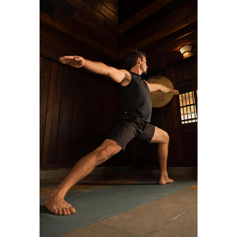 Pantalon scurt Yoga dinamică Negru Bărbaţi 