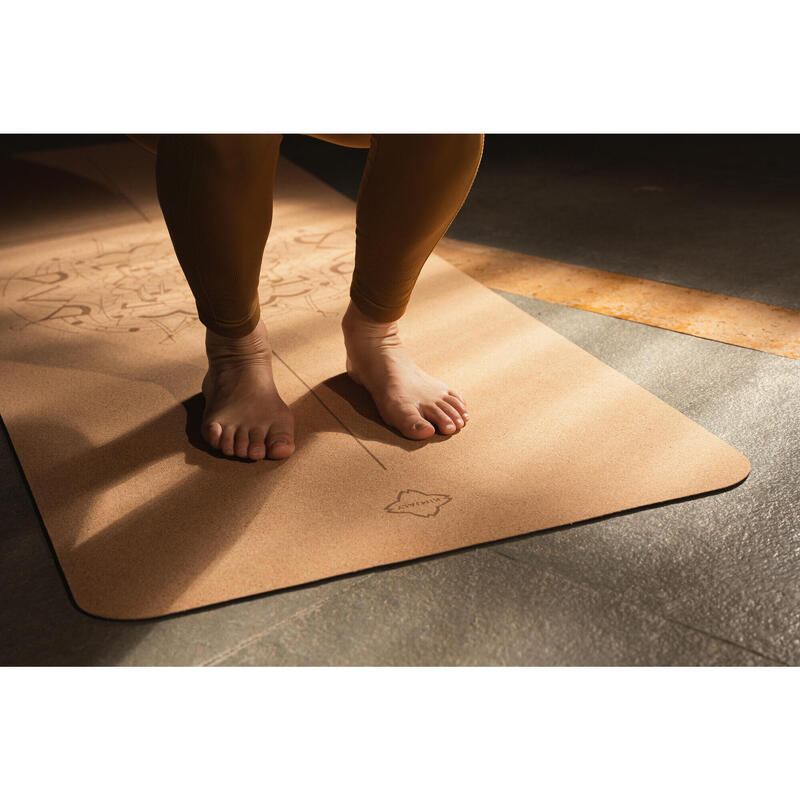 Esterilla de corcho para yoga varios diseños - Vida y Balance