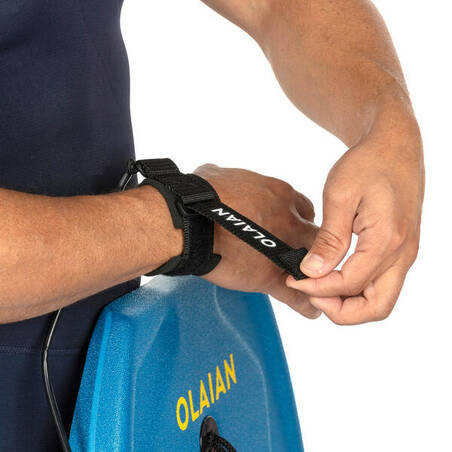 100 BODYBOARD wrist leash for beginners - Black