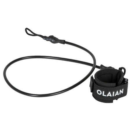 100 BODYBOARD wrist leash for beginners - Black