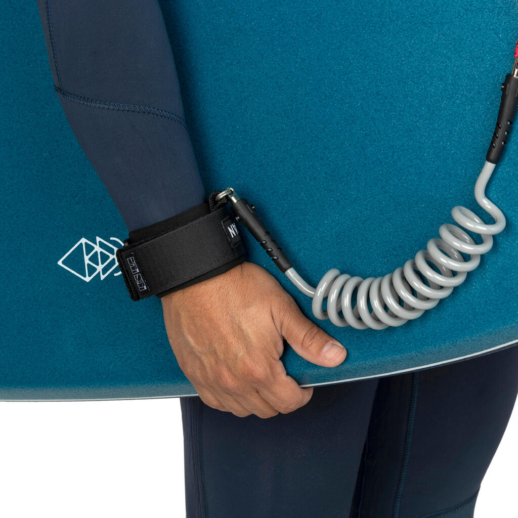 Leash bodyboard 500 grey 2 in 1 wrist biceps. Plug included