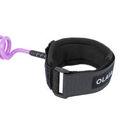 Bodyboard Leash 500 purple 2 in 1 wrist biceps. Plug included