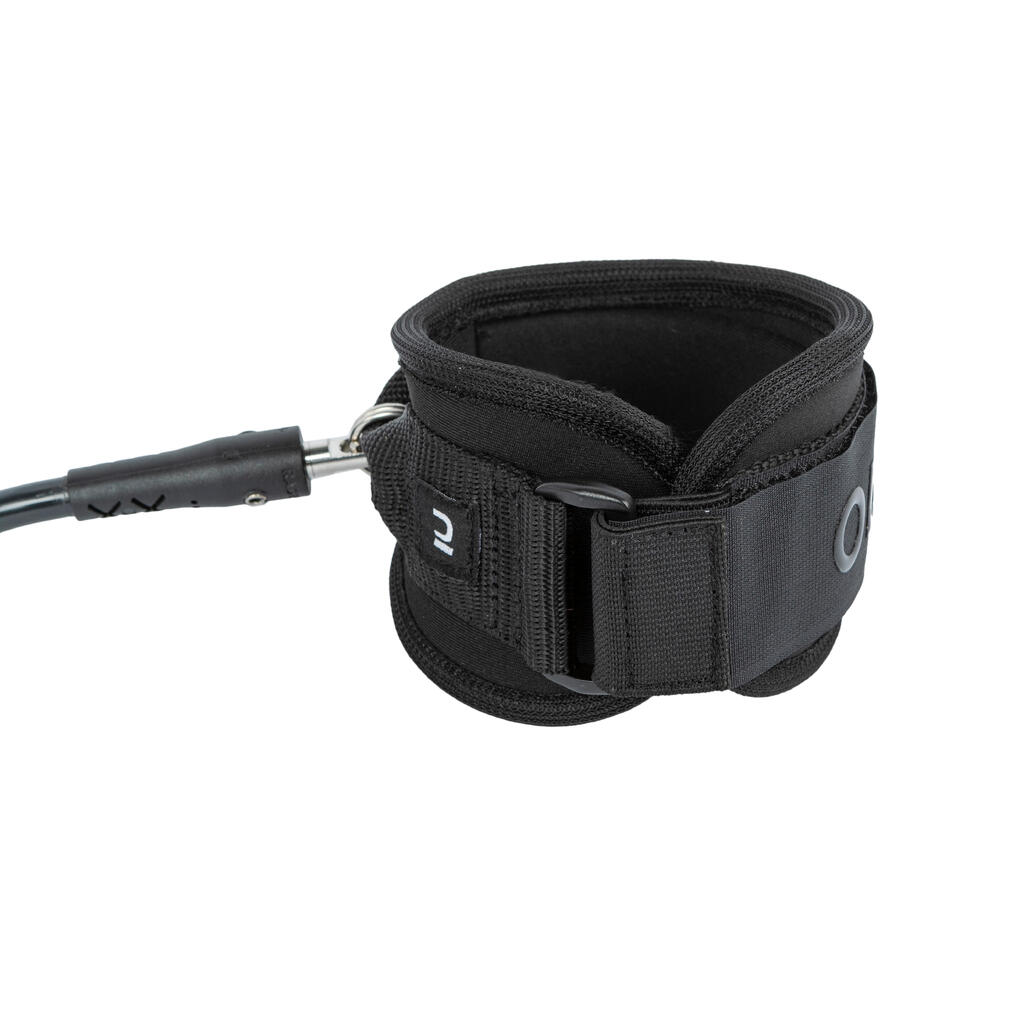 Uzica za dasku za bodyboarding BICEPS 900 spiralna 8,5 mm - crna