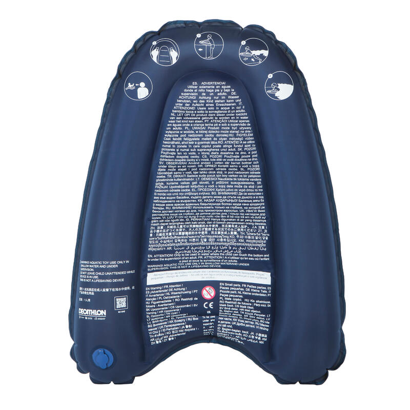 Çocuk Şişirilebilir Bodyboard - 4/8 Yaş - Sarı - Discovery