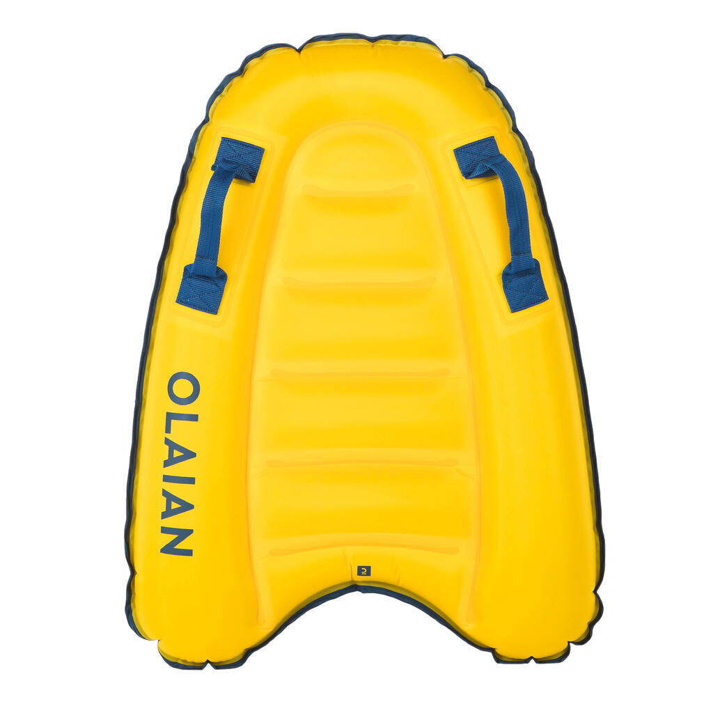 Detský nafukovací bodyboard Discovery pre 4 až 8 rokov (15 až 25 kg) žltý