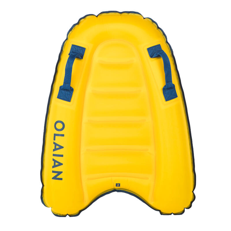 Dětský nafukovací bodyboard žlutý 4 - 8 let (15-25 kg)