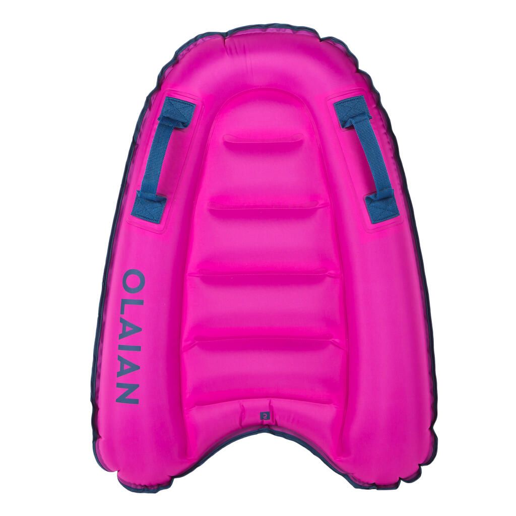 Detský nafukovací bodyboard Discovery pre 4 až 8 rokov (15 až 25 kg) žltý