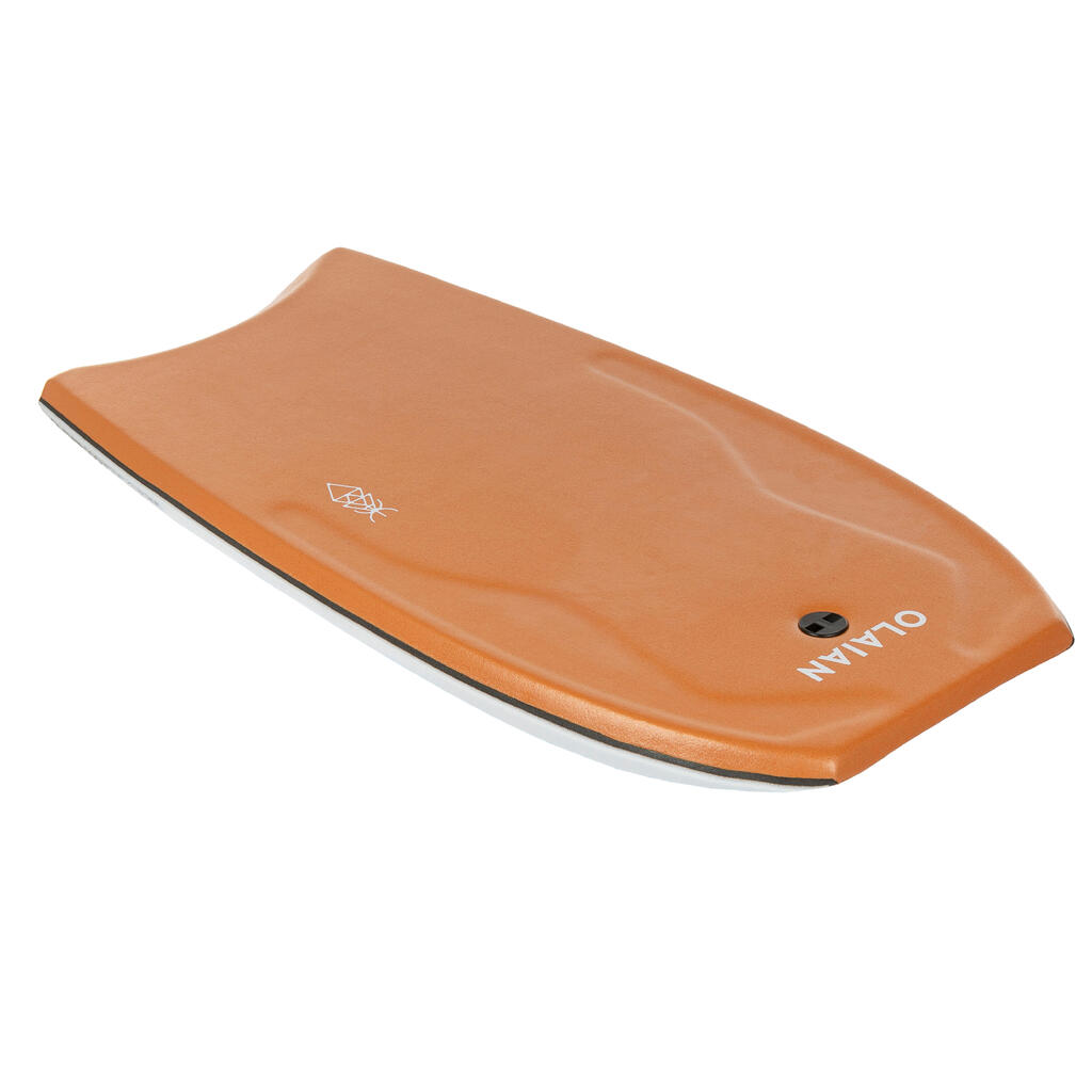 Bodyboard mit Leash - 500 rosa/weiss 