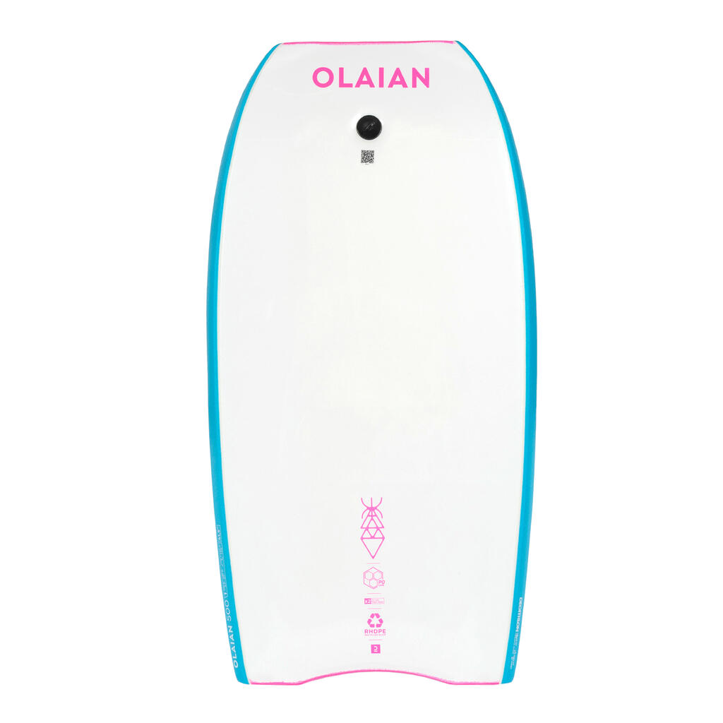 Bodyboard BB 500 intermediate double stringer - Grey yellow