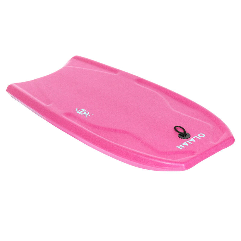 Bodyboard 100 leash polso rosa-blu