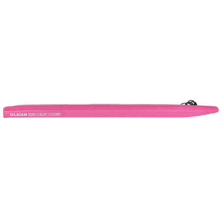 Bodyboard 100 pink blue with wrist leash