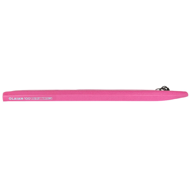 Bodyboard 100 leash polso rosa-blu