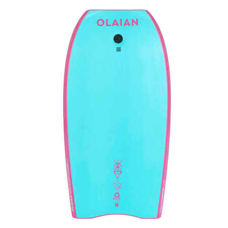 Bodyboard 100 pink blue with wrist leash