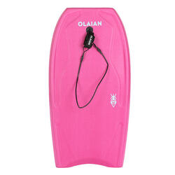 Bodyboard 100 rose bleu avec leash poignet