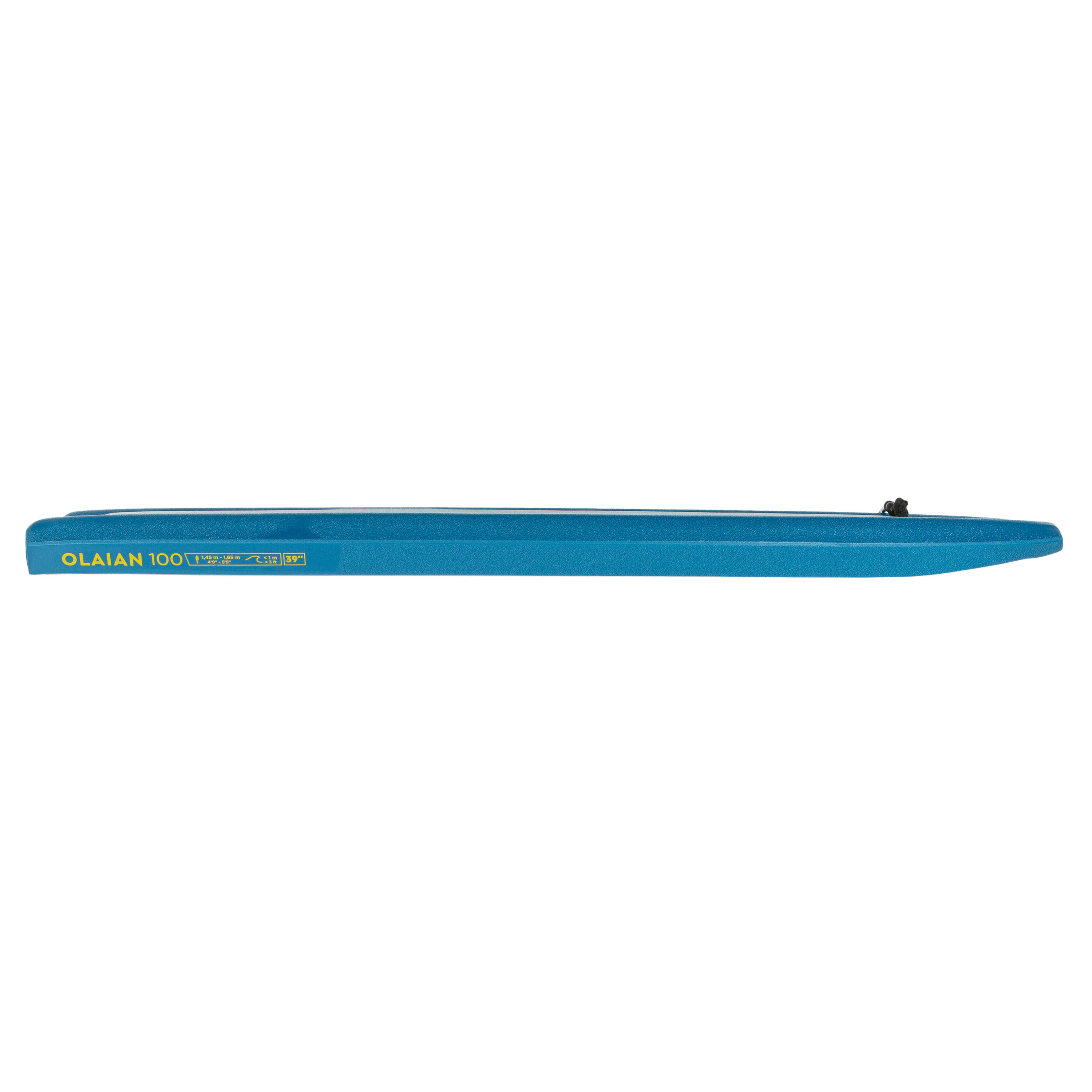 Bodyboard 100 blue yellow with wrist leash Size 42” -  3