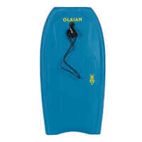 Bodyboard 100 blue yellow with wrist leash