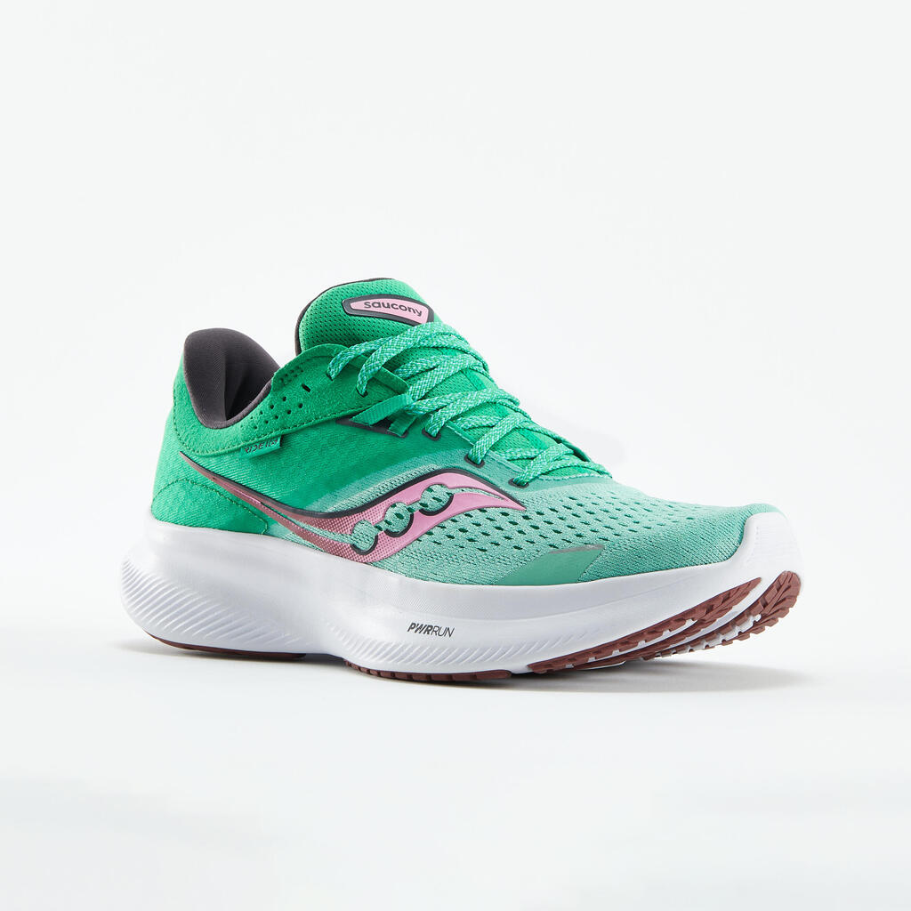 Moteriški bėgimo bateliai „Saucony Ride 16“, žalia