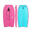 Bodyboard 100 Junior roze blauw met pols leash