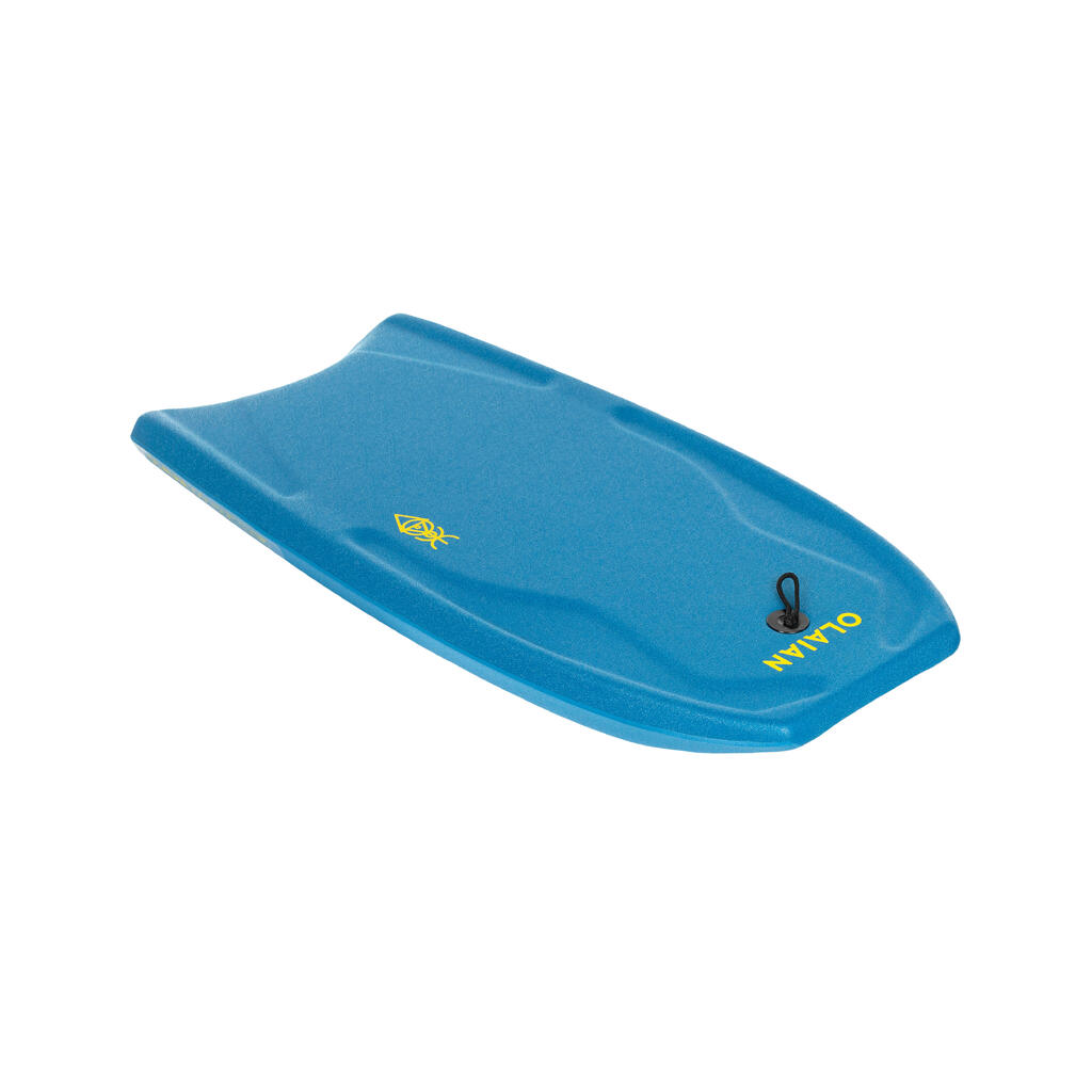 Bodyboard Kinder mit Handgelenk-Leash - 100 blau/gelb 