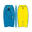 Bodyboard 100 Junior Albastru Galben cu leash pentru încheietura mâinii
