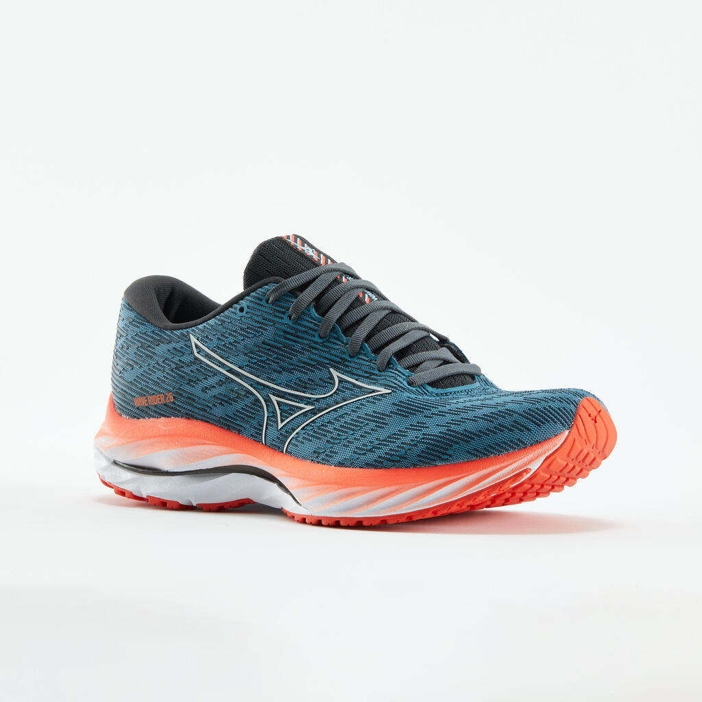 Mizuno Wave Rider 26 men's running shoes - Grey / red