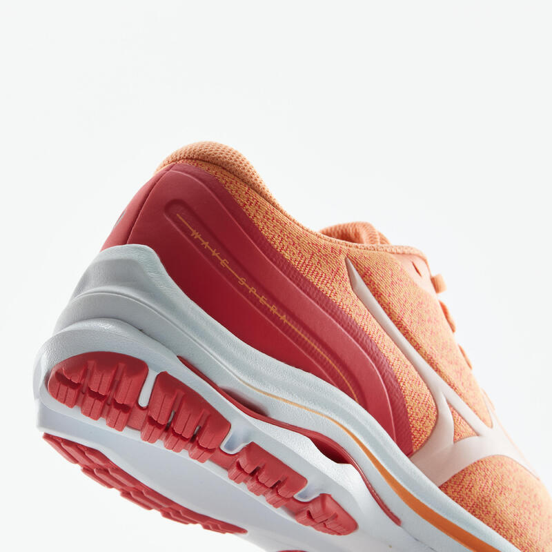Zapatillas running Mujer - Mizuno Wave Spera rojo coral