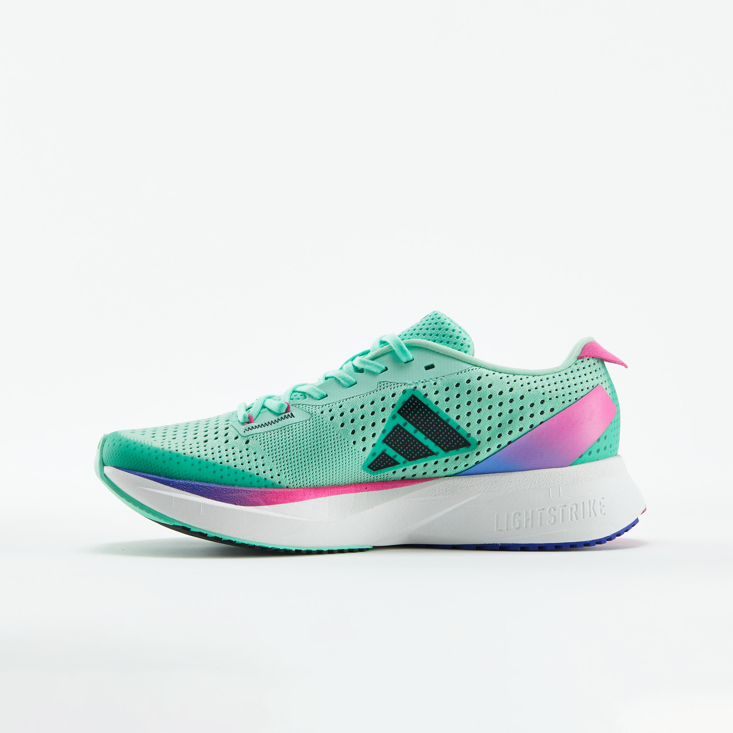ADIZERO SL WOMEN'S RUNNING SHOE - GREEN 3/8