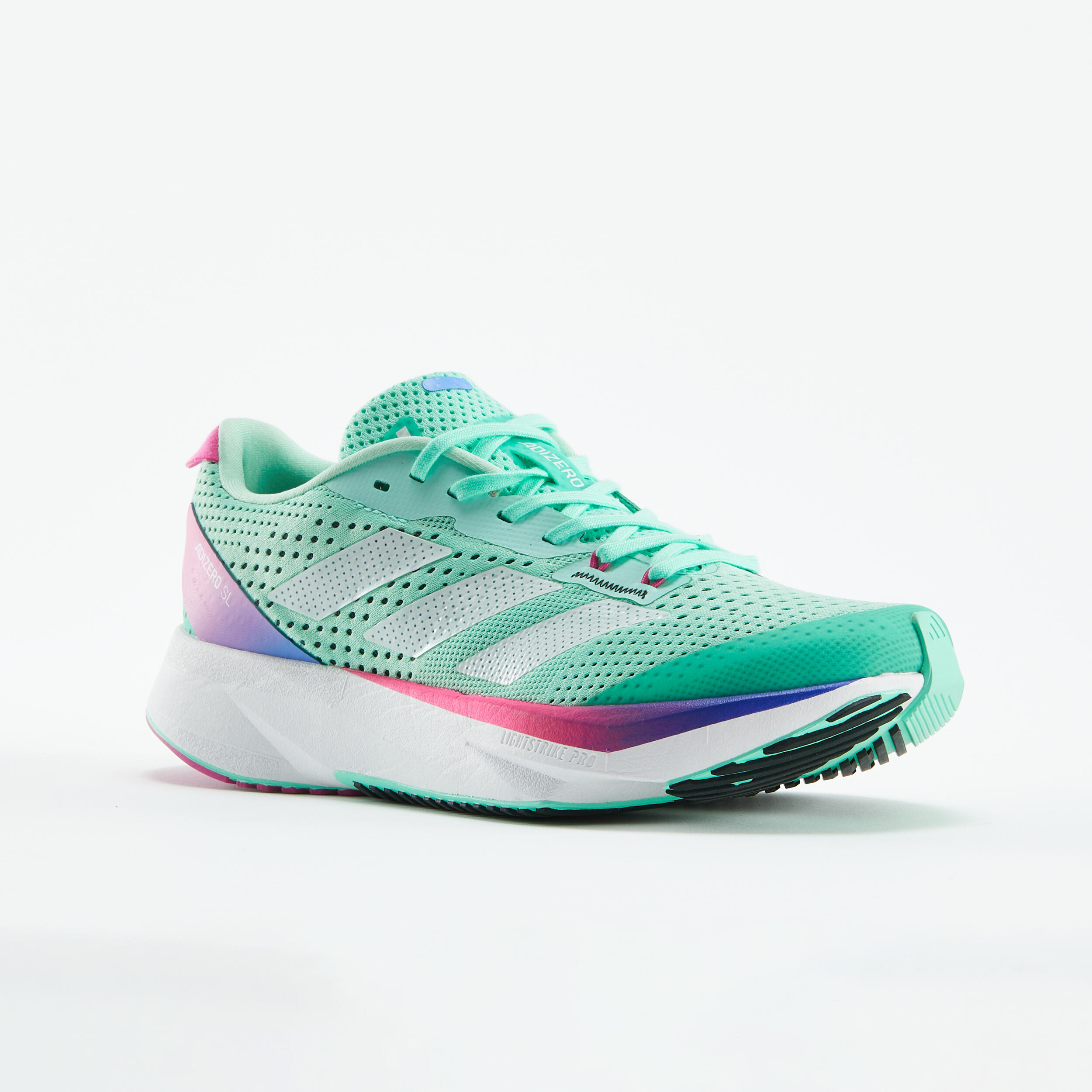 ADIZERO SL WOMEN'S RUNNING SHOE - GREEN 2/8