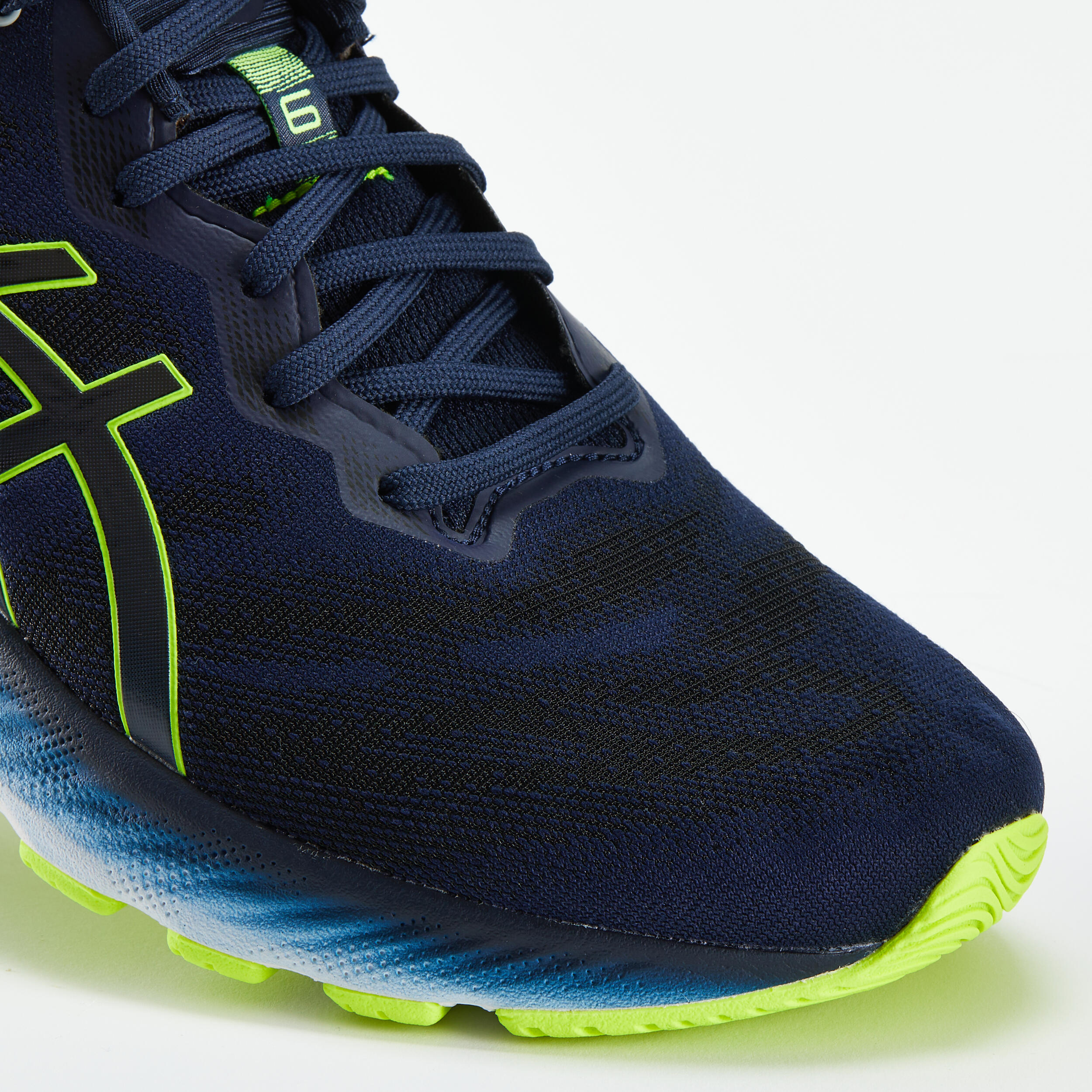 ASICS GEL ZIRUSS 6 MEN'S RUNNING SHOES - BLUE/YELLOW 5/7