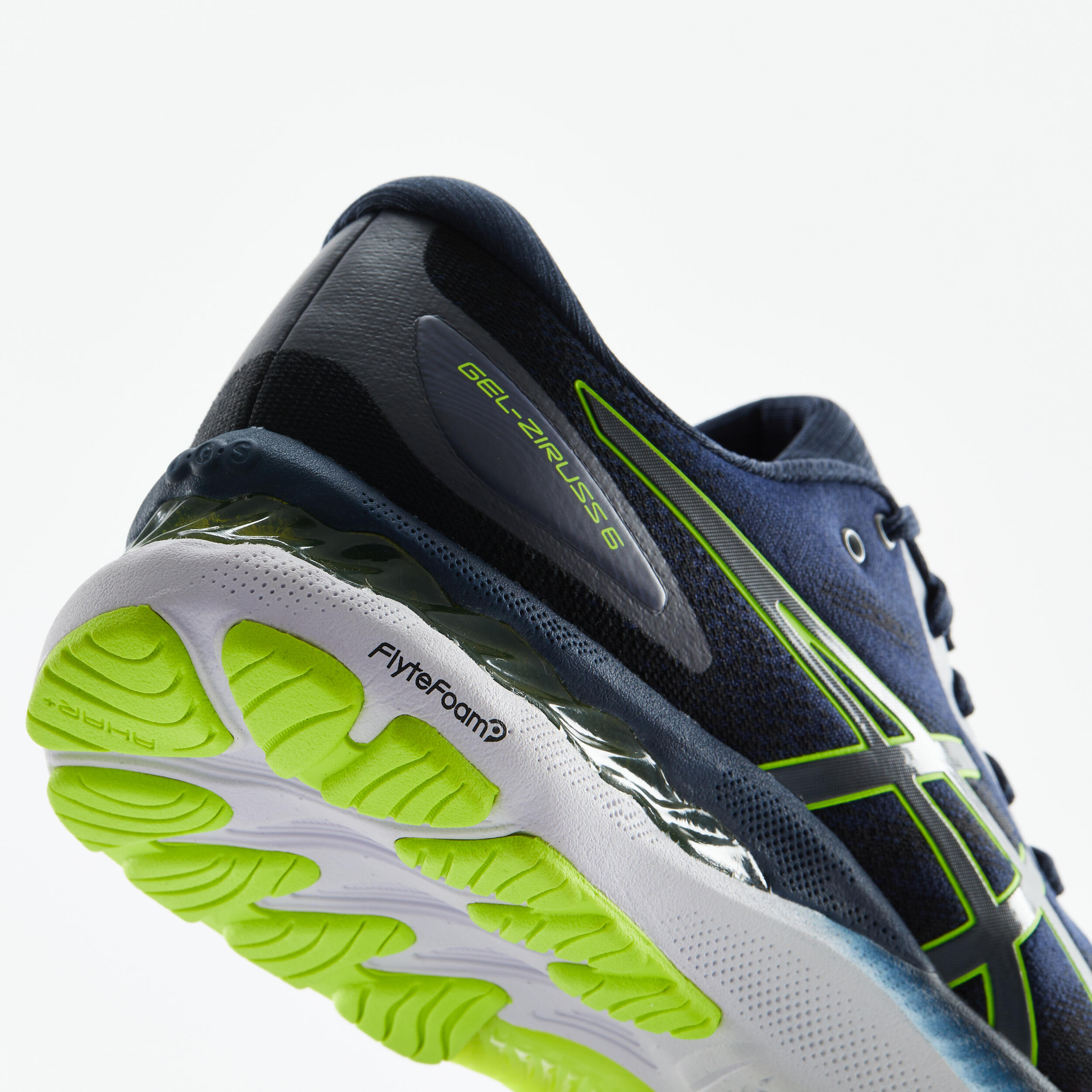 ASICS GEL ZIRUSS 6 MEN'S RUNNING SHOES - BLUE/YELLOW 4/7