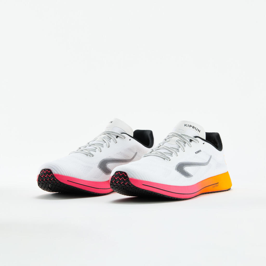 KIPRUN KD800 Men'S Running Shoes - White/Orange/Pink