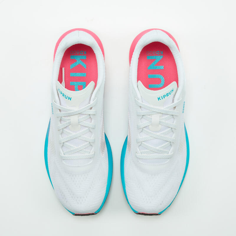 Zapatillas running Mujer - KIPRUN KD800 blanco rosa azul