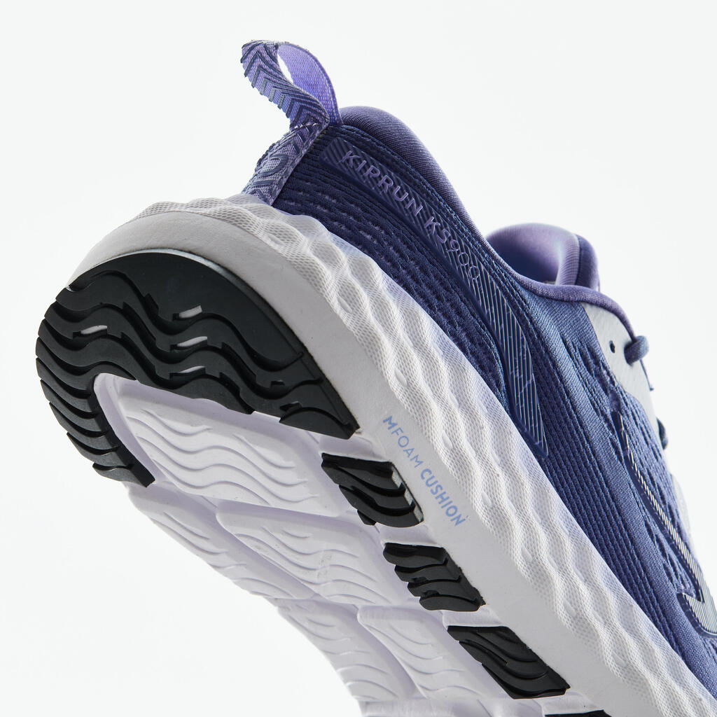 Dámska bežecká obuv Kiprun KS900 modro-svetlofialová
