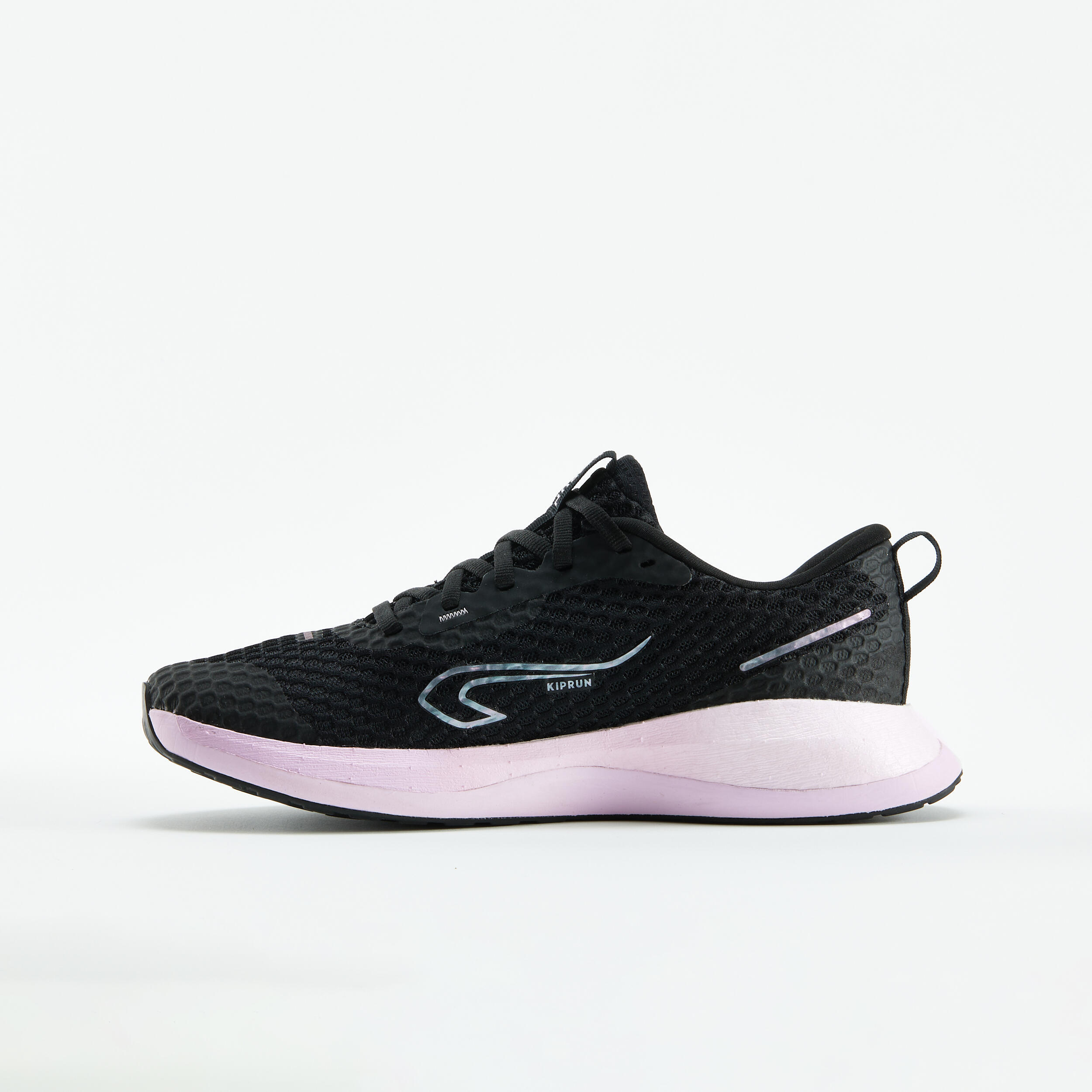 KIPRUN KD500 2 women's running shoes - black/mauve 3/8