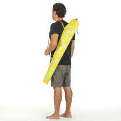 PARUV 160 BEACH PARASOL UPF 50+ 2 PLACES - YELLOW PRINT