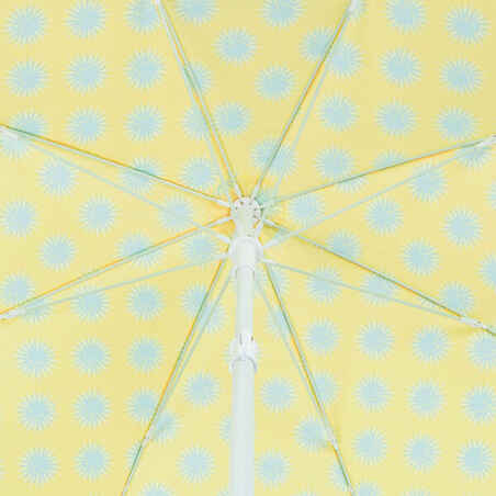 PARUV 160 BEACH PARASOL UPF 50+ 2 PLACES - YELLOW PRINT