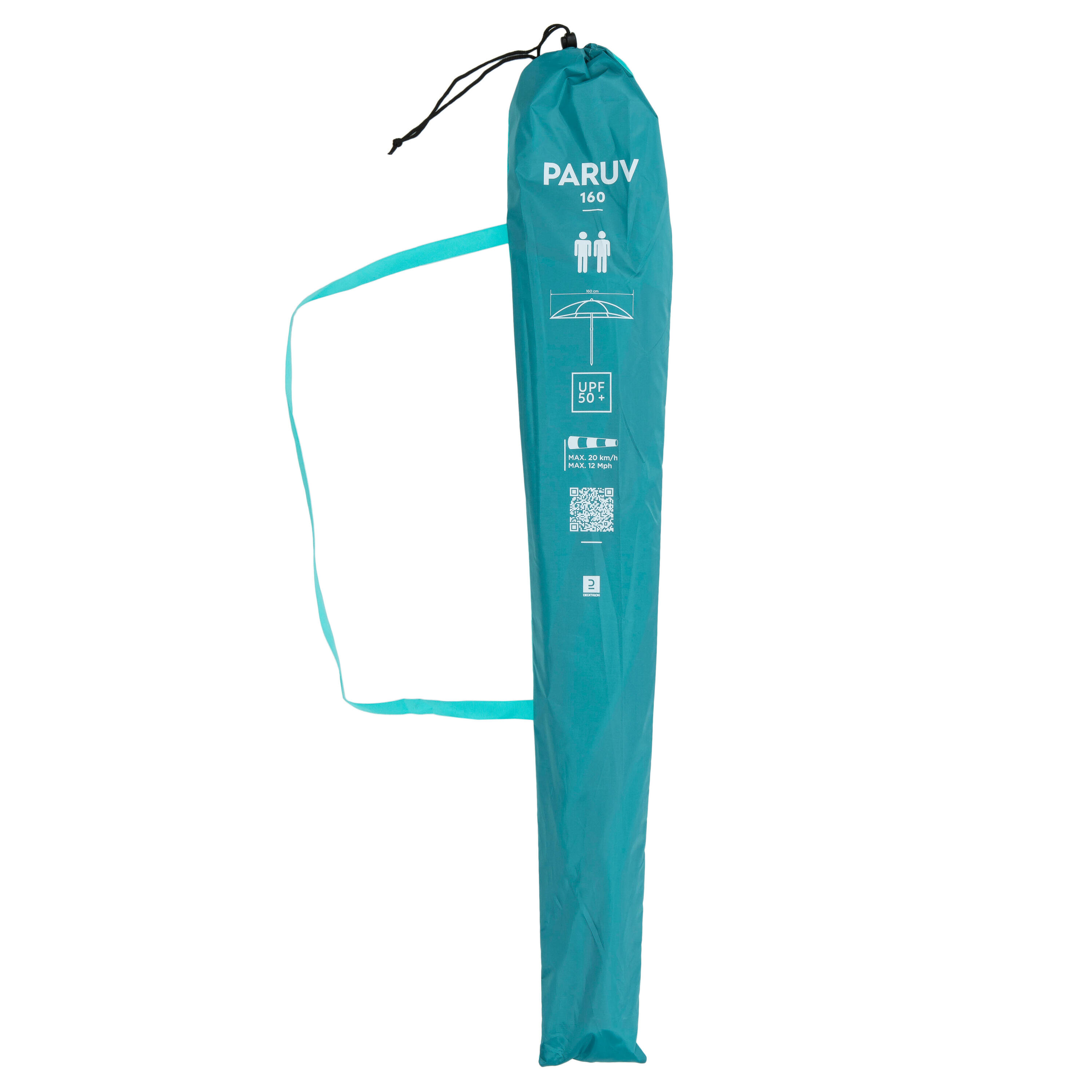 Ombrellone spiaggia PARUV 160 blu-verde 6/8