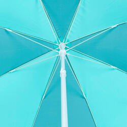 PARASOL DE PLAGE PARUV 160 UPF 50+ 2 PLACES - Bleu vert