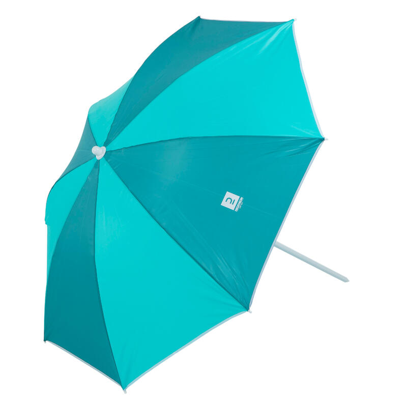 Strandparasol voor surfen Paruv 160 UPF 50+ 2 personen blauw groen