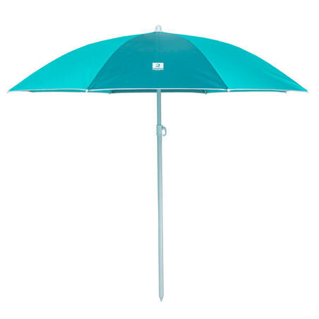 PARASOL DE PLAGE PARUV 160 UPF 50+ 2 PLACES - Bleu vert