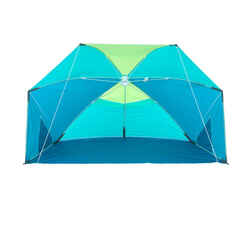 3-person sun Shelter beach Parasol UPF50+ Iwiko 180 - blue yellow