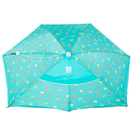 Baby compact sun shelter 1.5 PERSON UPF50+ IWIKO 150 ECO-DESIGNED - print